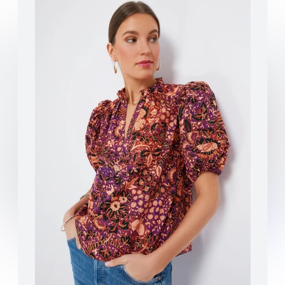 Ulla Johnson Tops - ULLA JOHNSON
Black Currant Imari Top